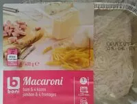 Mängden socker i Macaroni jambon et 4 fromages
