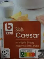 Mängden socker i Salade caesar avec pomme de terre & dressing