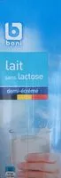 Mängden socker i Lait sans lactose