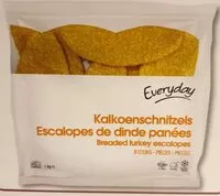 Mängden socker i Escalope de dinde panées