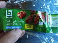 Mängden socker i Dattes séchées