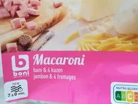 Mängden socker i Macaroni jambon fromage
