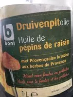 Mängden socker i Huile de pépins de raisin aux herbes de Provence