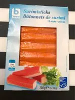 Mängden socker i Batonnets de Surimi