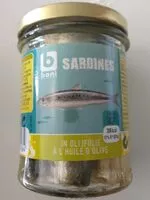 Mängden socker i Sardines à l'huile d'olive