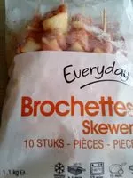 Mängden socker i Brochettes