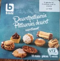 Mängden socker i Pâtisseries desert