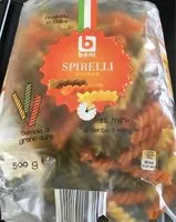 Mängden socker i Spirelli tricolore