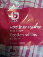 Mängden socker i Étoiles raisins au beurre