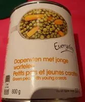Mängden socker i Petits pois et jeunes carottes