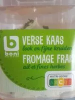 Mängden socker i fromage frais ail et fines herbes