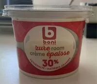Mängden socker i Crème épaisse 30%