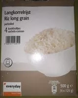 Mängden socker i Riz long grain