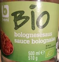 Mängden socker i Sauce bolognaise