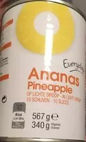 Mängden socker i Everyday - Ananas