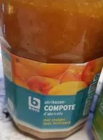 Mängden socker i Compote d'abricots BONI