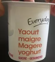Mängden socker i Yaourt maigre Magere yoghurt