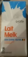 Mängden socker i Lait demi-écrémé