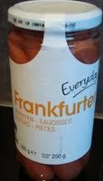 Mängden socker i Frankfurter worsten - saucisses - sausages