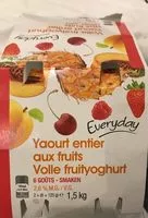Mängden socker i Yaourt entier aux fruits