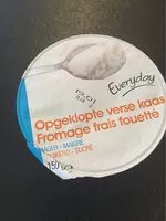 Mängden socker i Fromage frais fouetté maigre sucré