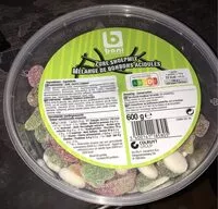 Mängden socker i Zure snoepmix (Mélange de bonbons acidulés)