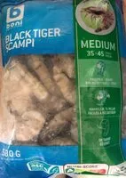 Mängden socker i Black tiger scampi