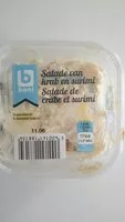 Mängden socker i Salade de crabe et surimi