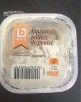 Mängden socker i Salade de poulet