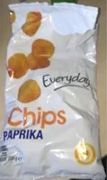 Mängden socker i Chips paprika