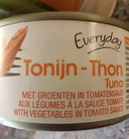 Mängden socker i Thon aux légumes à la sauce tomate