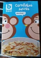 Mängden socker i Cornflakes sucrés