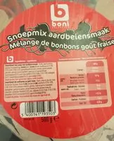 Mängden socker i Mélange de bonbons goût fraise