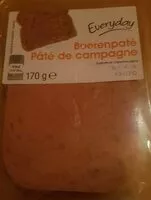 Mängden socker i Pâté de campagne