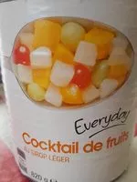 Mängden socker i Cocktail de fruits