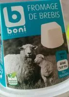 Mängden socker i Fromage de brebis boni