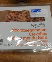 Mängden socker i Crevette de la mer du nord