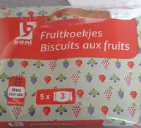 Mängden socker i Biscuits aux fruits