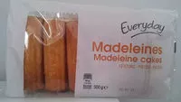 Mängden socker i Madeleines cakes