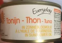 Mängden socker i Thon à l'huile de tournesol