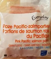 Mängden socker i Portions de saumon rose du pacifique