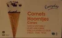 Mängden socker i Cornets glace goût vanille
