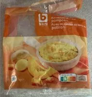 Mängden socker i Puree de pommes de terre au potiron