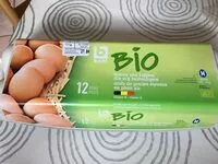 Mängden socker i Oeufs bio de poules elevees en plein air