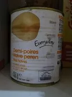 Mängden socker i Demi-poires au sirop léger