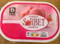 Mängden socker i Sorbet framboise