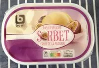 Mängden socker i Sorbet fruit de la passion