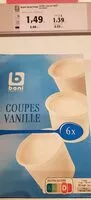 Mängden socker i Coupes vanille