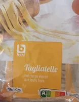 Mängden socker i Tagliatelle aux oeufs frais