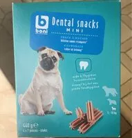 Mängden socker i Dental snacks